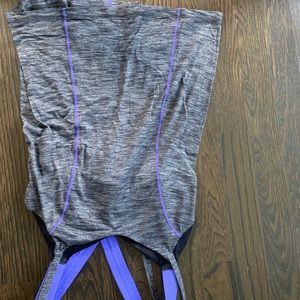 Purple and grey lululemon tank